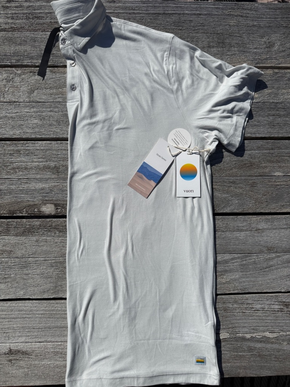 VUORI STRATO‎ TECH POLO MENS SIZE XXL NWT Frost Grey Heather